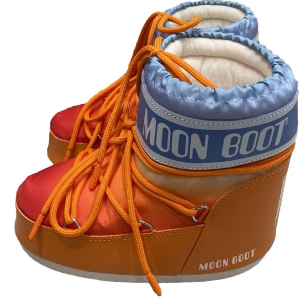Moon Boot Orange Snow Bootie